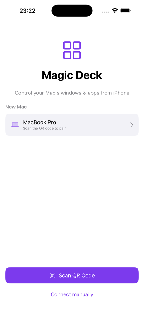 Pair with your Mac by QR